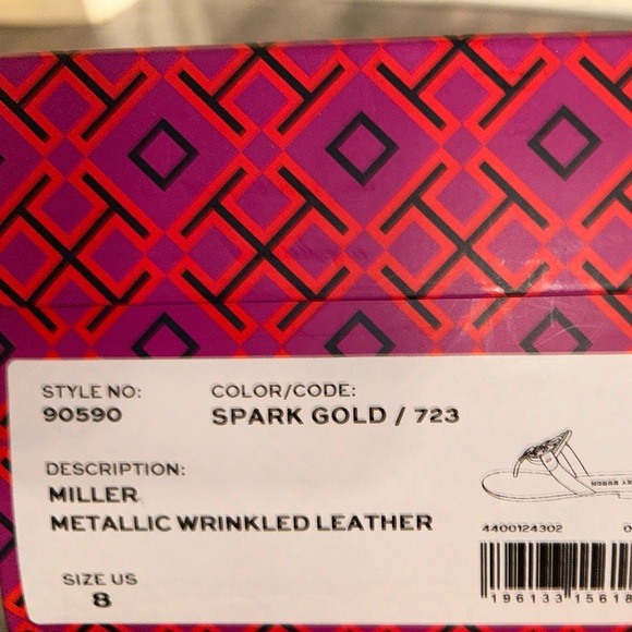 Tory Burch sandals size 8- color Spark Gold - Picture 9 of 9